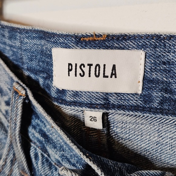 Pistola NEW Cassie Crop Blossom Distressed Jeans Women's Size 26 Ripped Fall - Picture 4 of 5